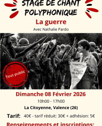 Stage de chant polyphonique - La Guerre