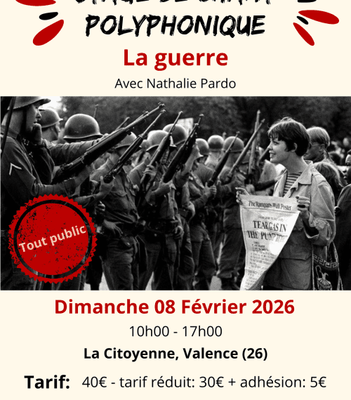 Stage de chant polyphonique - La Guerre